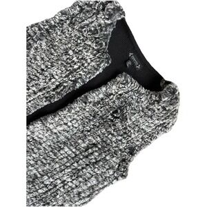 Nanette‎ Lepore Gray Black Faux Fur Animal Furry Sweater Vest Sz M Medium